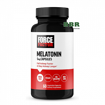 Melatonin 5mg 60 Veg Caps, Force Factor