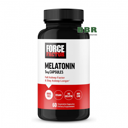Melatonin 5mg 60 Veg Caps, Force Factor