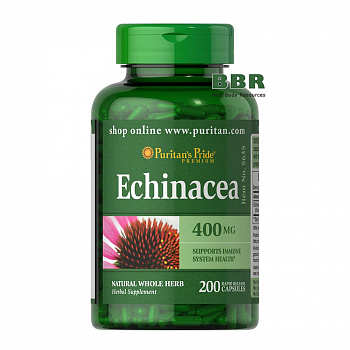 Echinacea 400mg 200 Caps, Puritans Pride