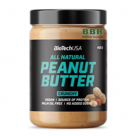 All Natural Peanut Butter 400g, BioTechUSA