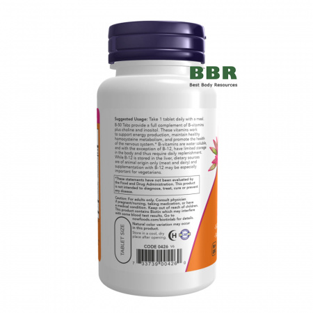 B-50 250 Tabs, NOW Foods