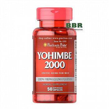 Yohimbe 2000 50 caps, Puritans Pride