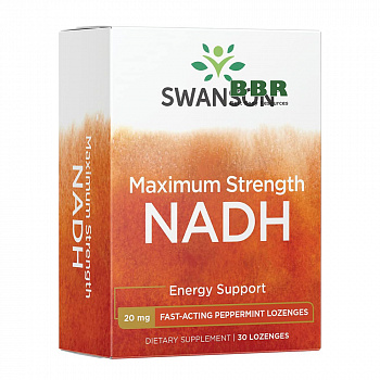 NADH 20mg 30 Tabs, Swanson