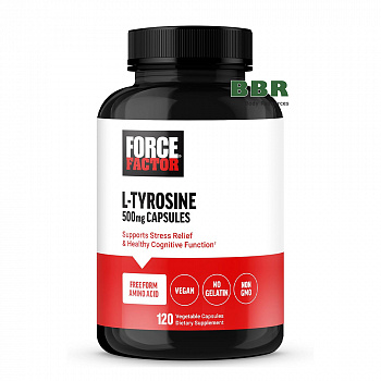 L-Tyrosine Free Form 500mg 120 Veg Caps, Force Factor