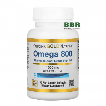 Omega 800 30 Fish Softgels, California GOLD Nutrition Omega 800 30 Fish Softgels, California GOLD Nutrition