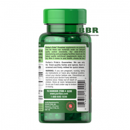 Cayenne 450mg 100 Caps, Puritans Pride