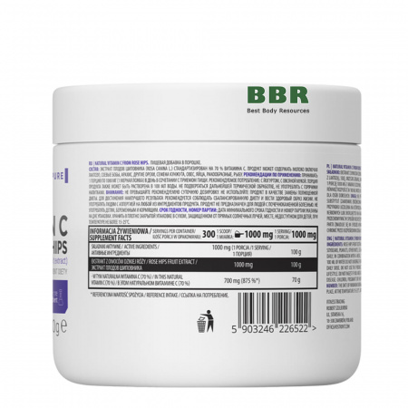 Natural Vitamin C from Rose Hips 300g, OstroVit