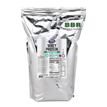 Whey Protein Powder 4,54kg, NOW Foods
