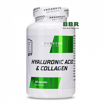 Hyaluronic Acid & Collagen 60 Caps, Progress Nutrition