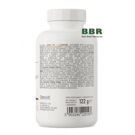 CLA + Green Tea + L-Carnitine 90 Caps, OstroVit
