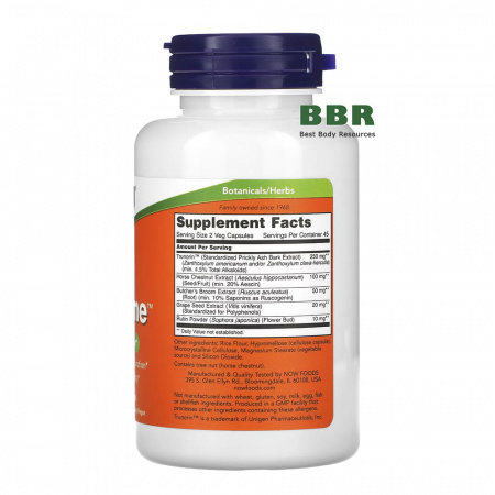 Vein Supreme 90 Veg Caps, NOW Foods