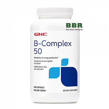 B-COMPLEX 50 250caps, GNC
