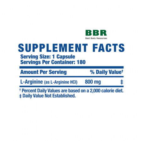 L-Arginine XS 180 Capsules, Ronnie Coleman