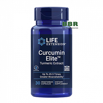 Curcumin Elite Turmeric Extract 500mg 30 Veg Caps, Life Extension