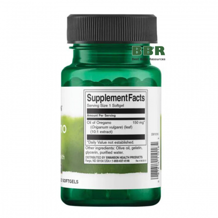 Oregano Oil 120 Softgels, Swanson