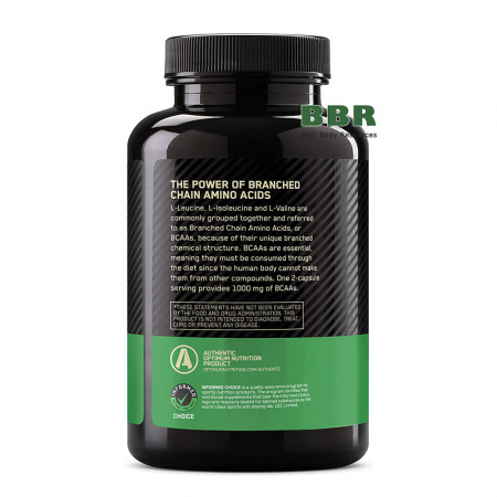 BCAA 1000 200 Caps, Optimum Nutrition