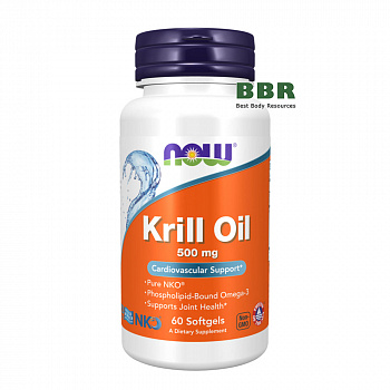 Krill Oil 500mg 60 Softgels, NOW Foods