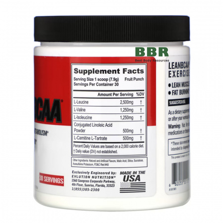 Lean BCAA  30 Servings, EVL