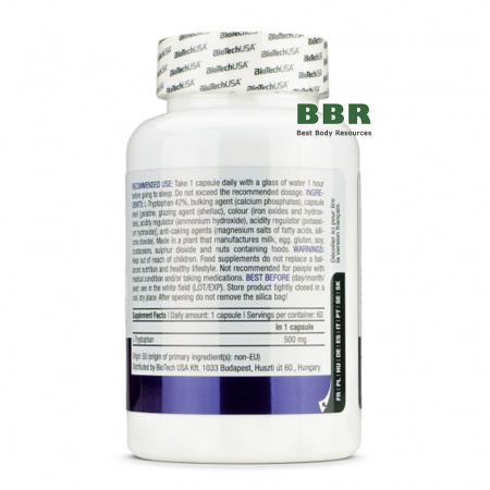 L-Tryptophan 60 Caps, BioTechUSA