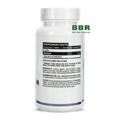Melatonin 3mg 90 Tabs, Progress Nutrition