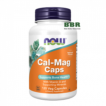Cal-Mag With Minerals 120 Caps, NOW Foods