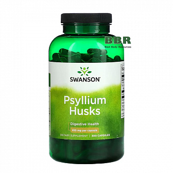 Psyllium Husk 610mg 300 Caps, Swanson