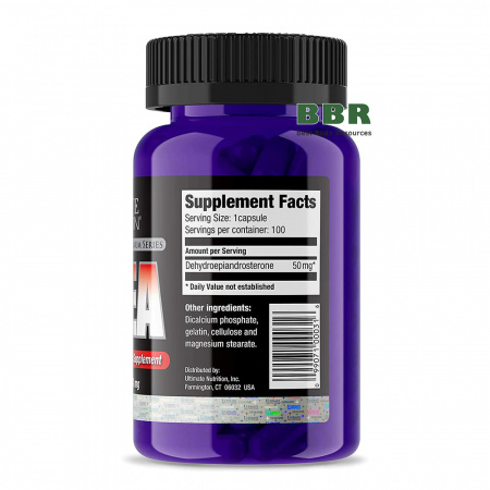 DHEA 50mg 100 Caps, Ultimate Nutrition