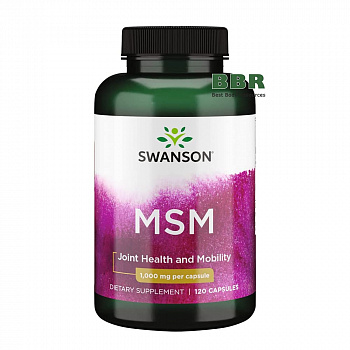 MSM 1000mg 120 Caps, Swanson