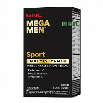 Mega Men Sport 90caps, GNC