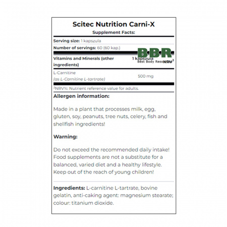 Carni-X 60 caps, Scitec Nutrition