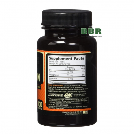 Melatonin 100 Tabs, Optimum Nutrition