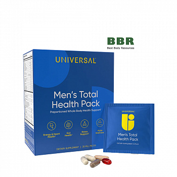 Mens Total Health Pack 30 Pill Packs, Universal Nutrition