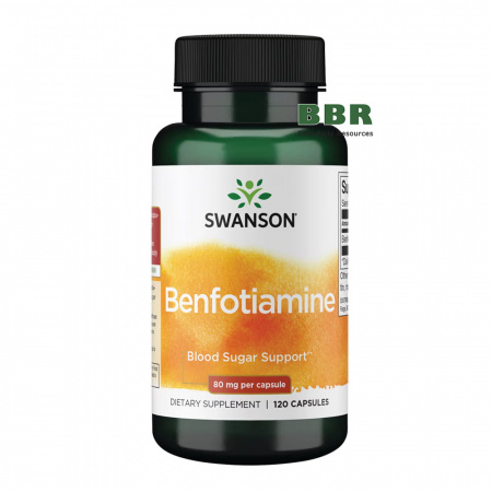 Benfotiamine 80mg 120 Caps, Swanson