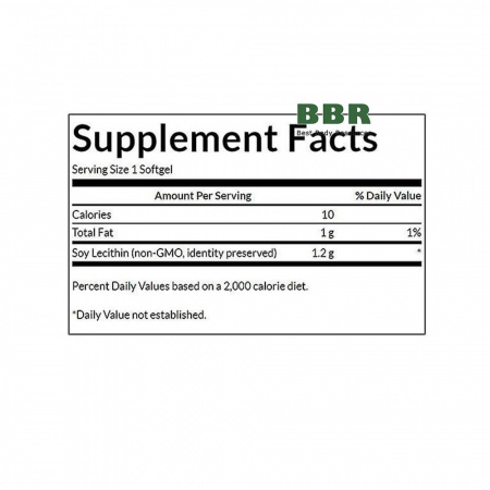 Soy Lecithin 1200mg 90 Softgels, Swanson