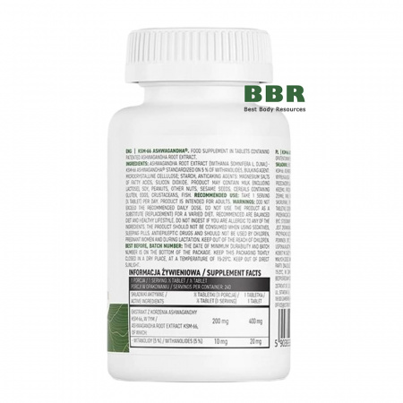 KSM-66 Ashwagandha 120 Tabs, OstroVit