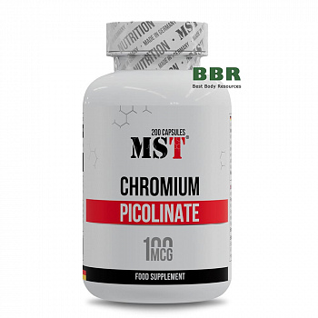 Chromium Picolinate 100mcg 200 Caps, MST