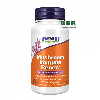 Mushroom Immune Renew 90 Veg Caps, Now Foods