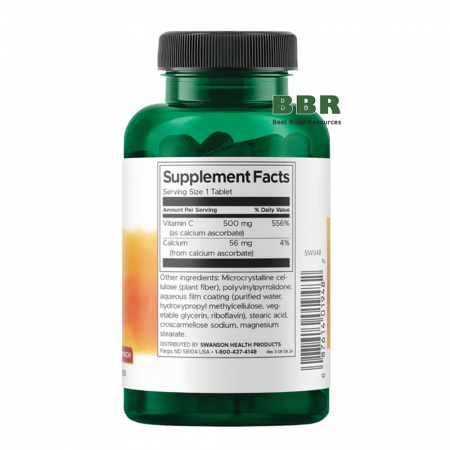 Buffered Vitamin C 500mg 250 Tabs, Swanson