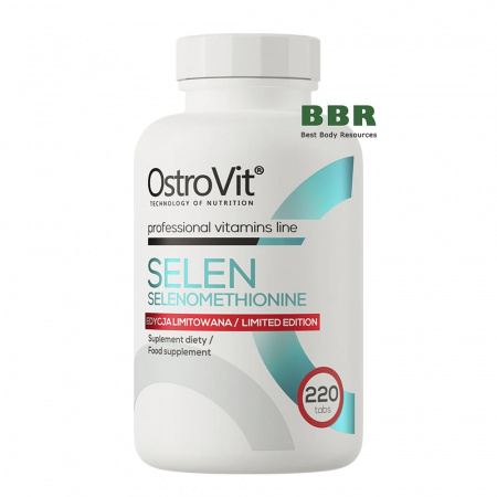 Selenium Selenomethionine 200mcg 220 Tabs, OstroVit