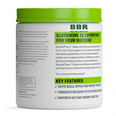 Glutamine 300g, MusclePharm Glutamine 300g, MusclePharm