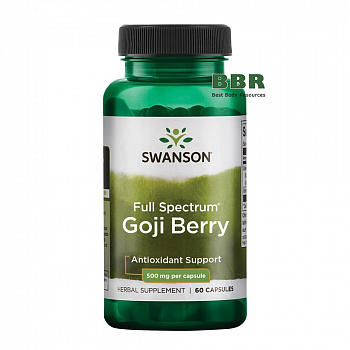 Full Spectrum Goji Berry 500mg 60 Caps, Swanson