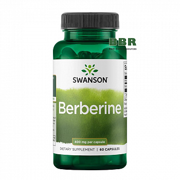 Berberine 400mg 60 Caps, Swanson