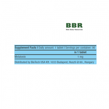 Melatonin 90 Tabs, BioTechUSA