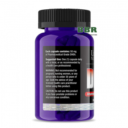 DHEA 50mg 100 Caps, Ultimate Nutrition