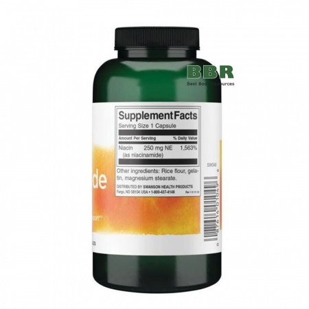 Niacinamide 250mg 250 Caps, Swanson