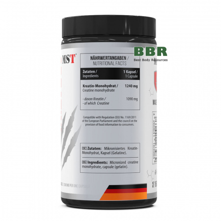 Creatine Monohydrate 120 Grand Caps, MST