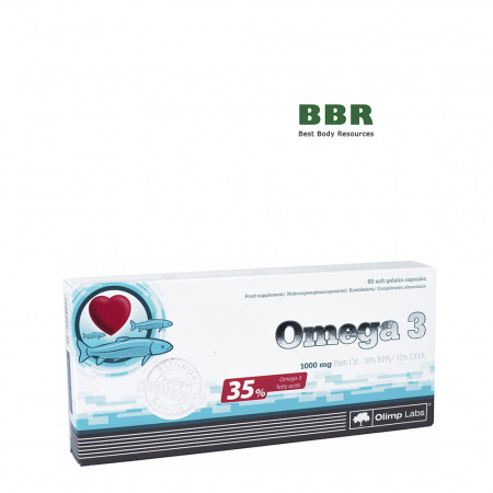 Omega 3 35% 1000mg 60 Softgels, Olimp