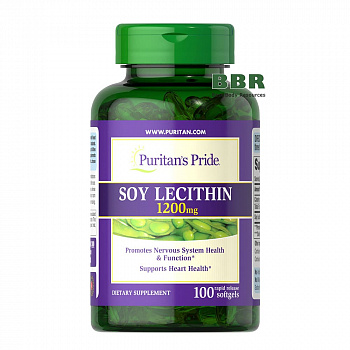 Soy Lecithin 1200mg 100 Softgels, Puritans Pride