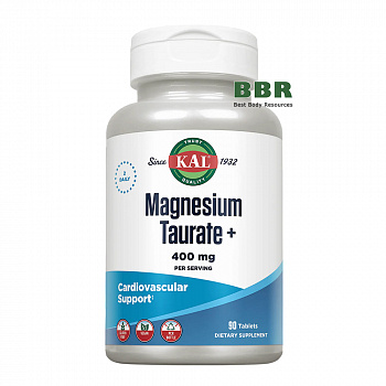 Magnesium Taurate Plus 400mg 90 Tabs, KAL