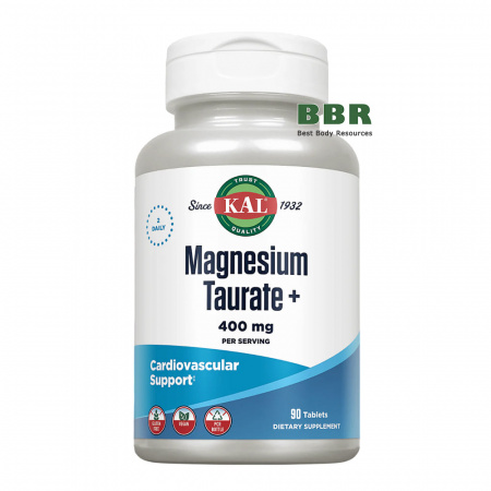 Magnesium Taurate Plus 400mg 90 Tabs, KAL